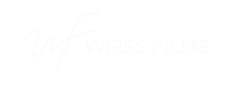 logo - oficial weiss films , WF em destaque weiss films menor , cor branco